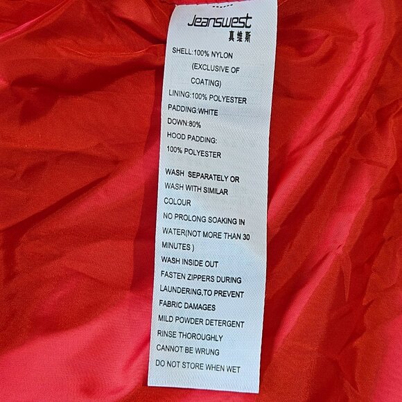 NEW Jeanswest Marvel Spider-Man Boys 7-9/Years Red Down Puffer Coat Size 130/64 - Picture 12 of 13